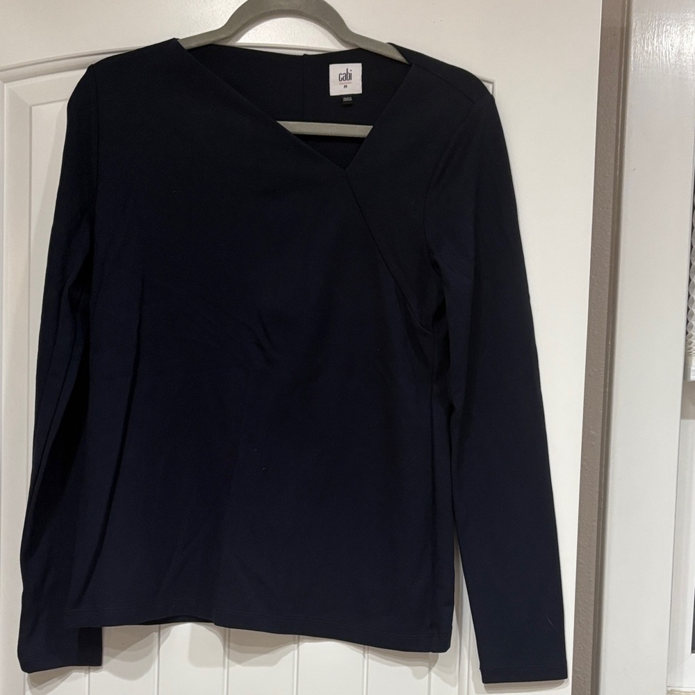 CAbi Women's Navy Long Sleeve Top
